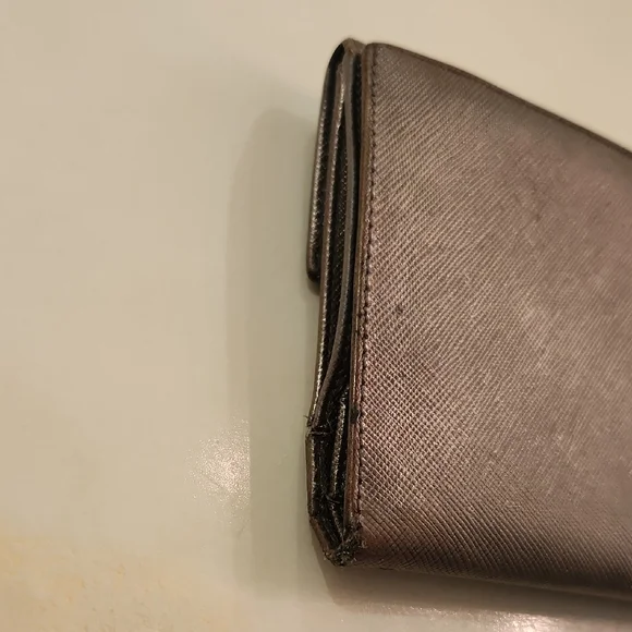 Prada Metallic Gray Wallet..Project Piece? - Picture 5 of 13
